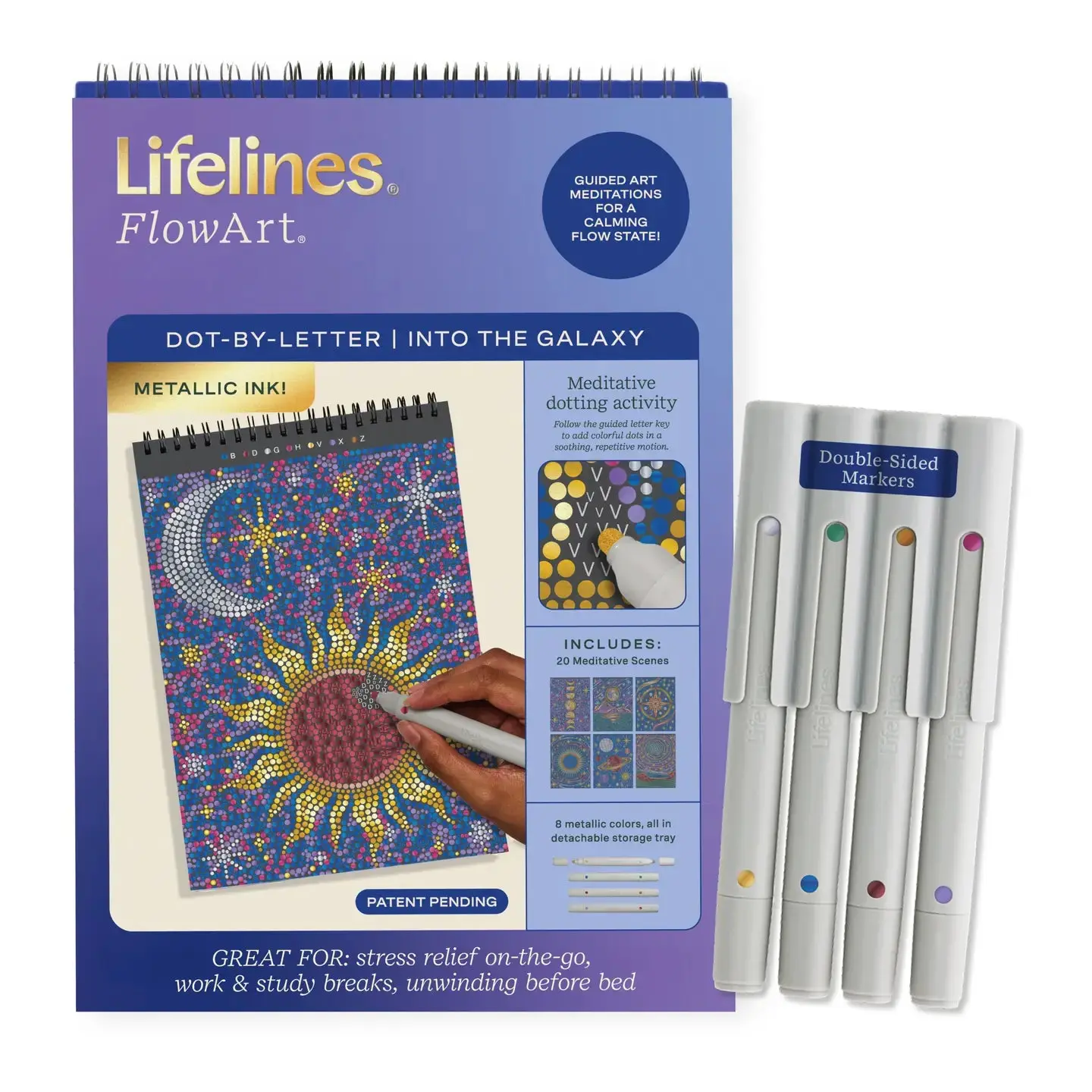 Lifelines | Flowart | Metallic Dot By Letter | Into The Galaxy Lifelines | Flowart | Metallic Dot By Letter | Into The Galaxy