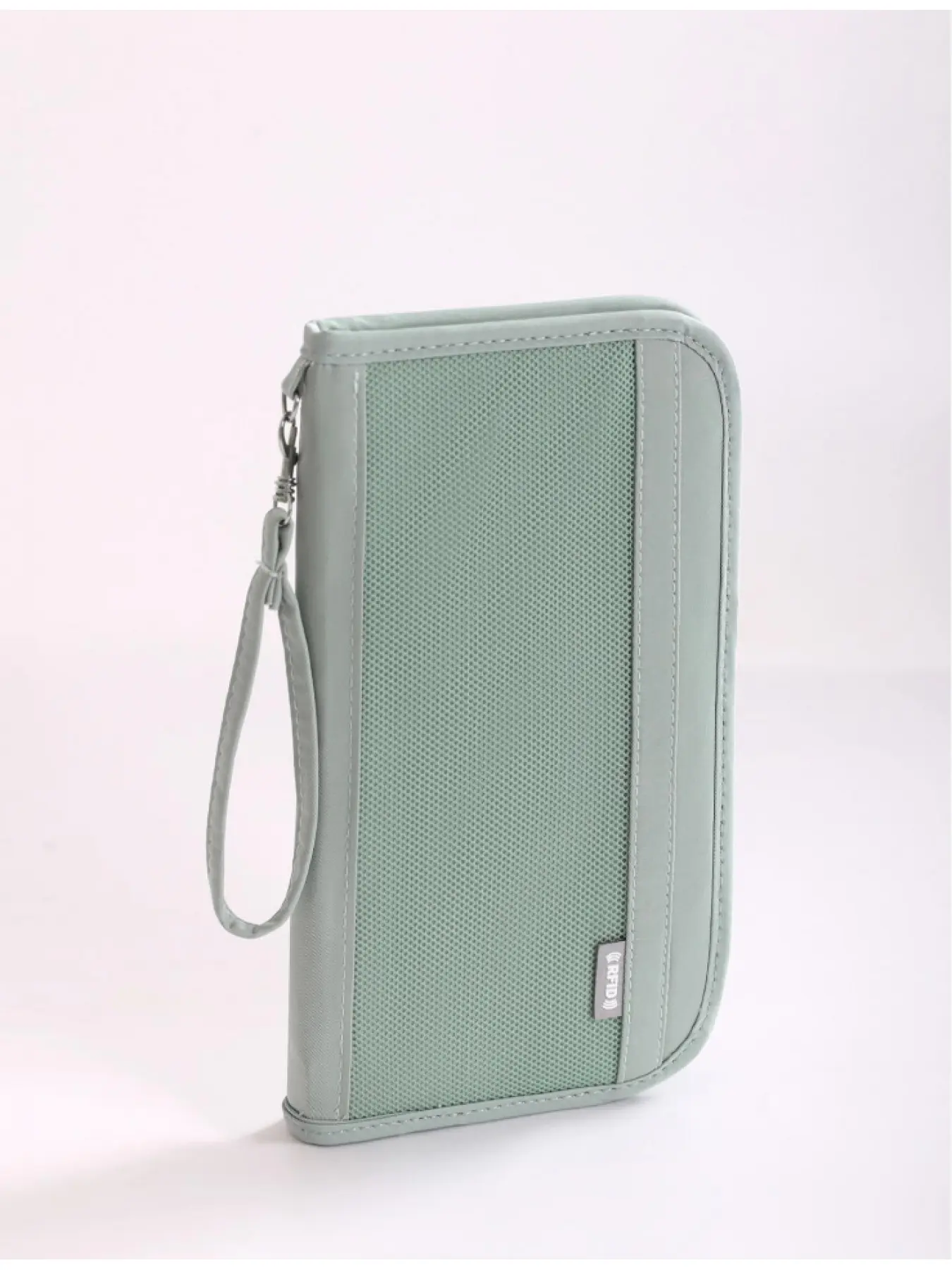 New RFID Blocking Passport Bag, Passport Holder, Waterproof Travel Storage Bag Can Put Multiple Passports, Travel Ticket Card Document Storage Bag, Skin-feel Material Zipper Passport Wallet, Detachable Wrist Strap, Travel Essentials Travel Organiser
