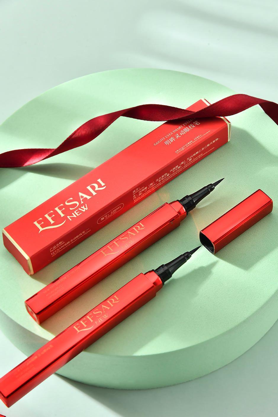 2 pcs waterproof eyeliners, dark color eyes pencils
