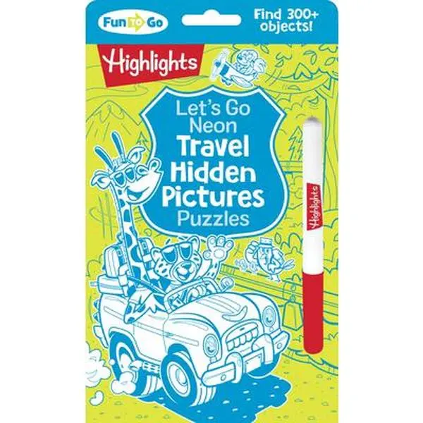 Let's Go Neon Travel Hidden Pictures Puzzles -- Highlights, Paperback