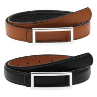 Silvery buckle-1Count Reversible Belt(Black-Brown)