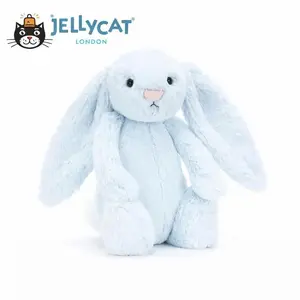 Jellycat Bashful Bunny Plush with Jellycat Gift Bag – Soft Cute Bunny Stuffed Animal, Adorable Rabbit Gift for Kids, Babies, Collectors & Nursery Decor, Multiple Colors, US Stock