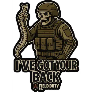 “I’ve Got Your Back” Tactical Sticker