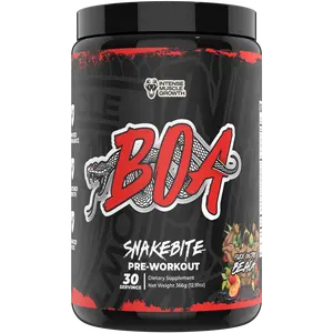 BOA Snakebite Pre Workout Powder | Energy and Focus Support | 30 Servings | Dietary Supplement | Multiple Flavors