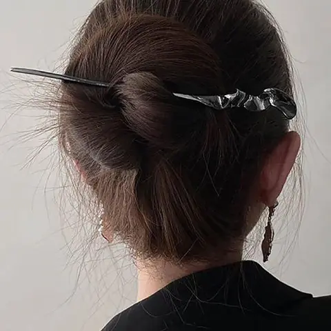 Women's Simple Style Plain Color Hair Pin, Casual Trendy Irregular Shaped Hair Pin, Hair Accessories For Party & Daily Use, Durable Material, Hairclip, Clips For Hair, Updo