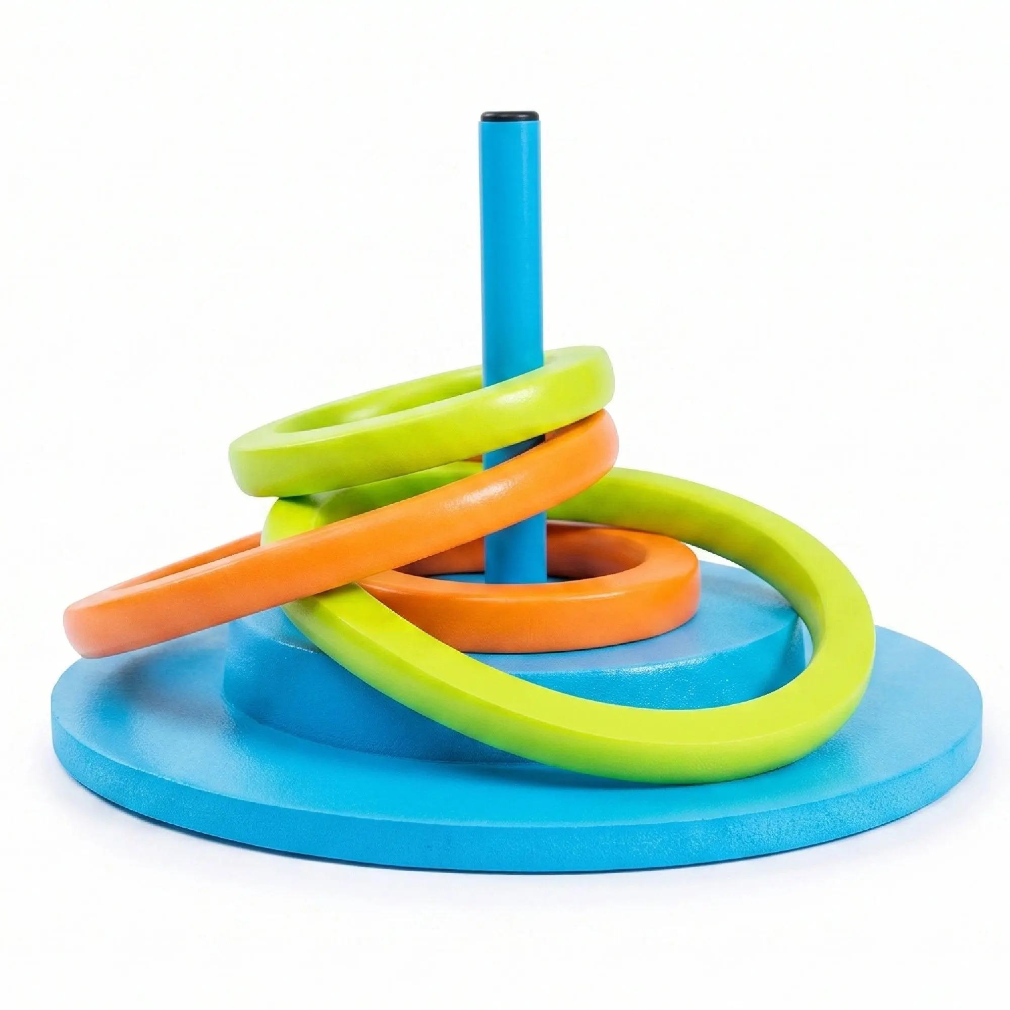 TRC Recreation Floating Foam Ring Toss Swimming Pool Game with 4 Rings, Orange TRC Recreation Floating Foam Ring Toss Swimming Pool Game with 4 Rings, Orange