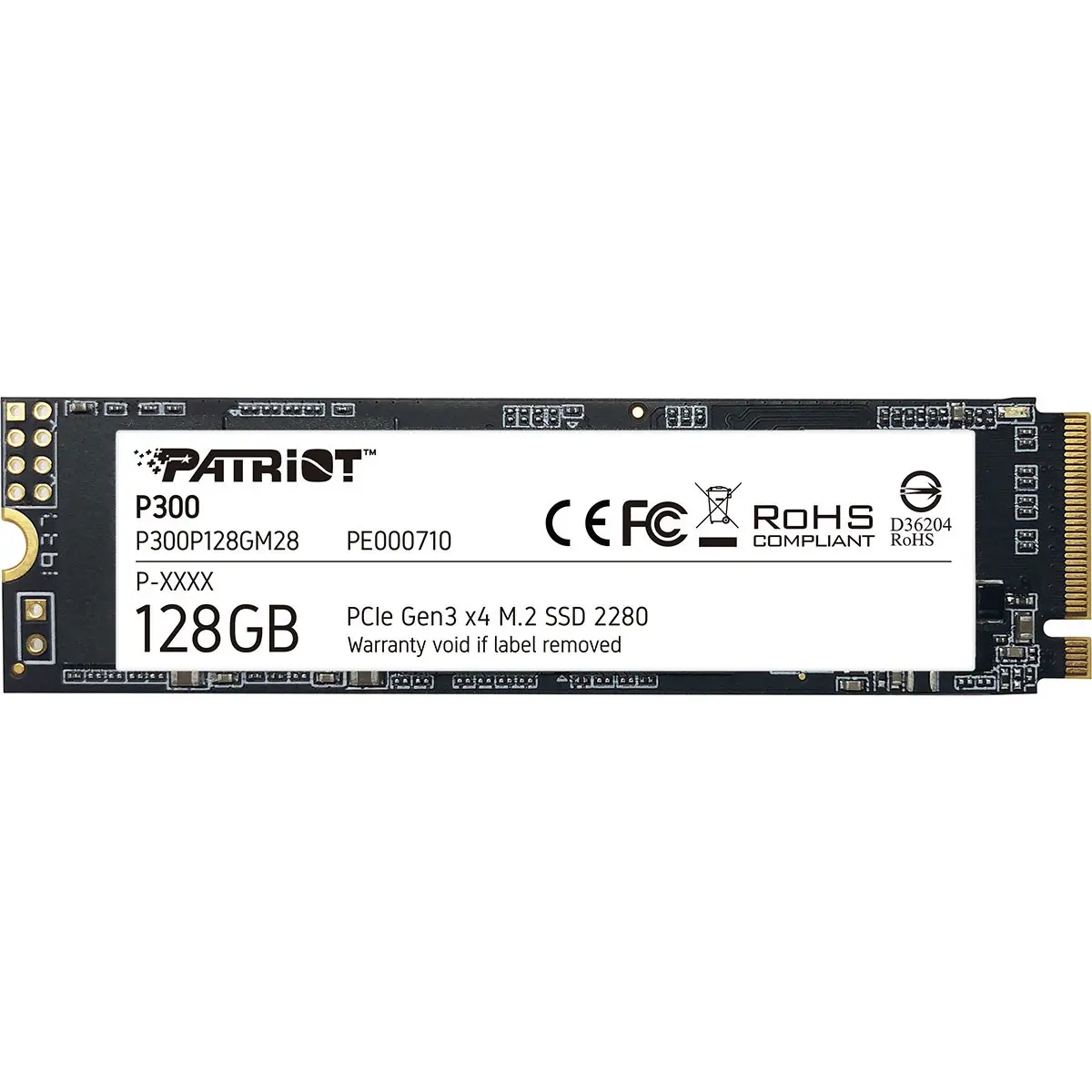 Patriot P300 128GB NVMe PCIe Gen 3.0 x4 M.2 2280 Internal SSD