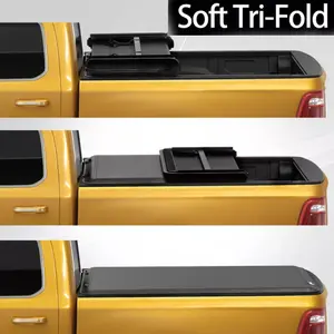 5' (61") Bed Soft Roll Up/Soft Tri-fold Truck Bed Tonneau Covers Compatible with 2019-2024 Ford Ranger