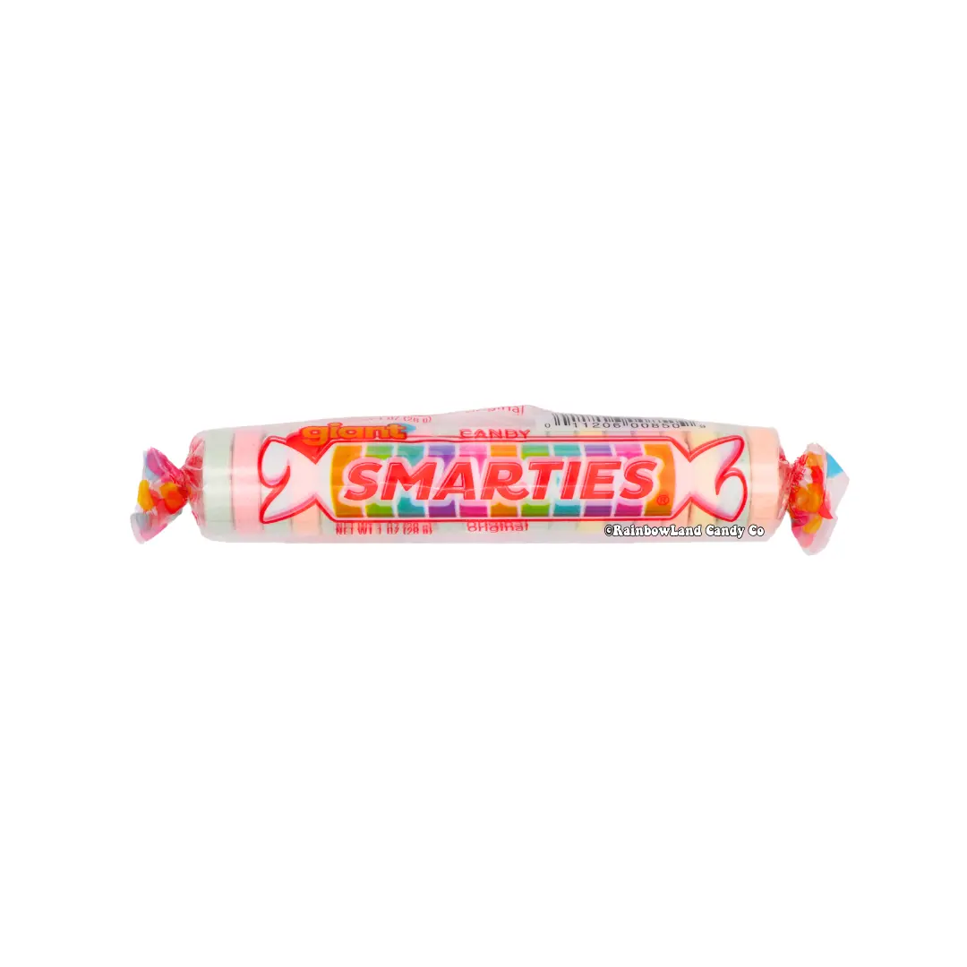 Giant Smarties Candy Roll, Original Flavor, Larger Size Smarties