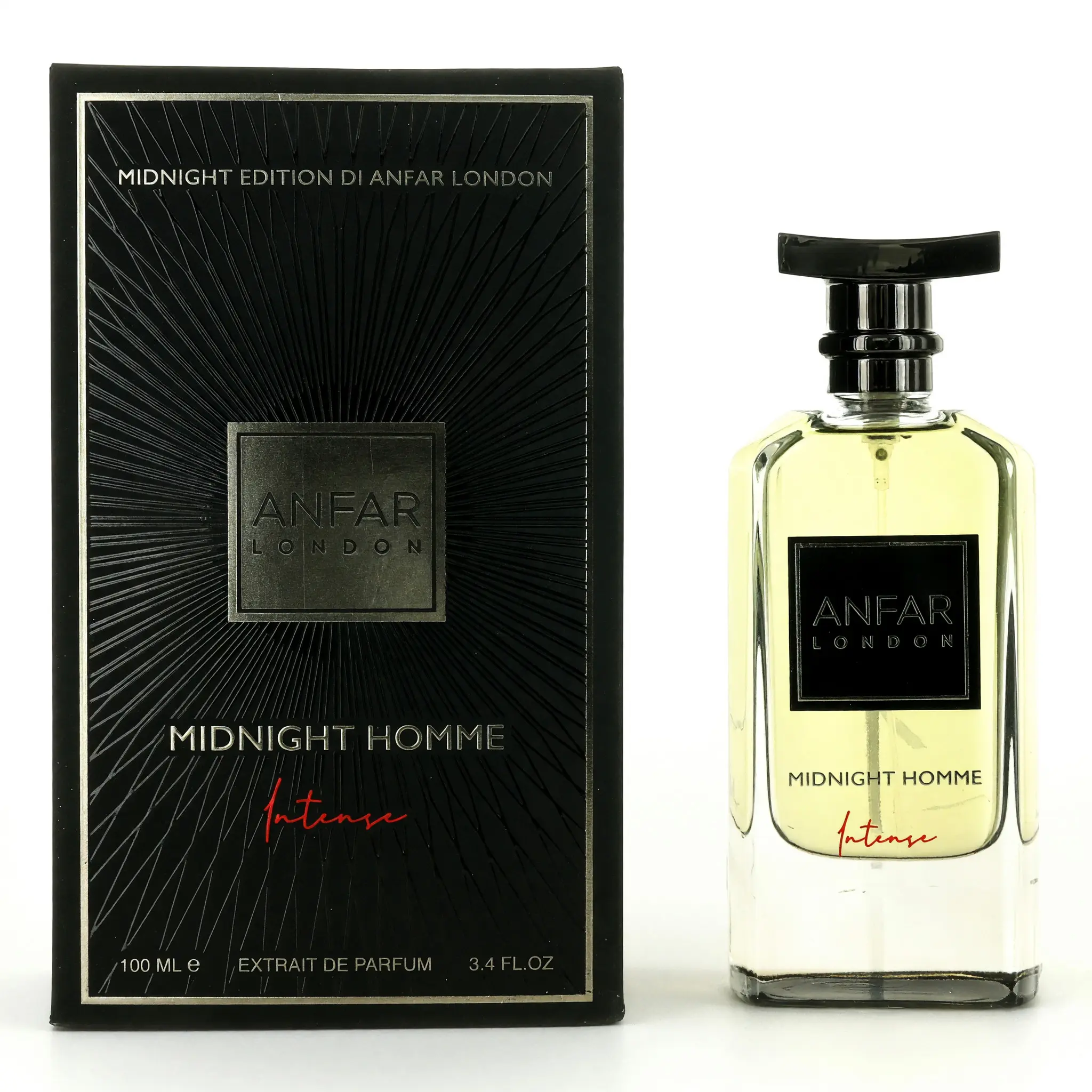 London Midnight Intense by Anfar, 3.4oz Extrait de Parfum Spray men