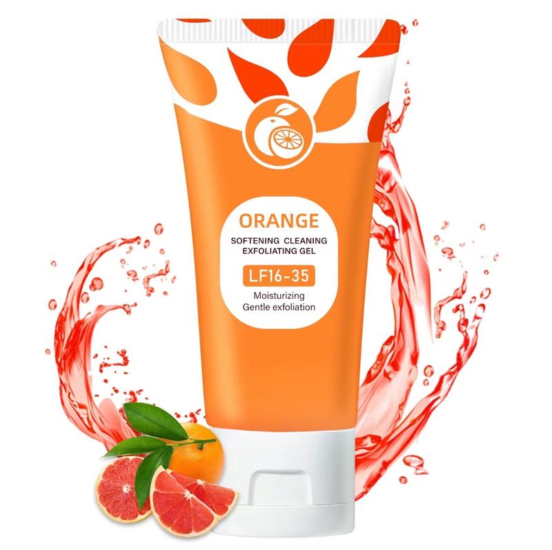 Orange Scented Exfoliator Clear Gel LF16-35 Gentle Exfoliation for Face & Body Deep Cleansing Nourishing Moisturizing Anti Dandruff Suitable for All Skin Types
