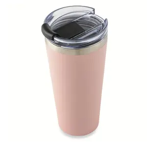 Stainless Steel 20 oz Mug Tumbler - Blush Color, Ideal for Drinkware and Flasks