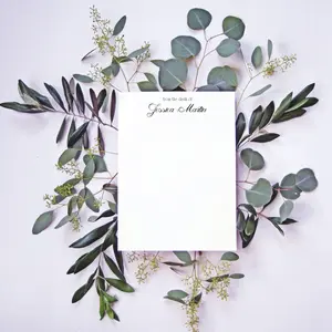 Script Classic Stationery Notepad - Personalized