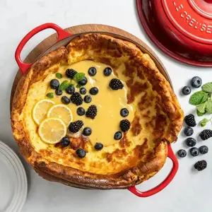 Le Creuset 3.5 Qt Signature Cast Iron Cookware Braiser with Smooth Porcelain Enamel, Sturdy Handles, Stainless Lid, Dishwasher Safe, Even Heat Distribution, Moisture Lock, Oven-Safe, Stove-Compatible, Ideal for Meat & Table Serving
