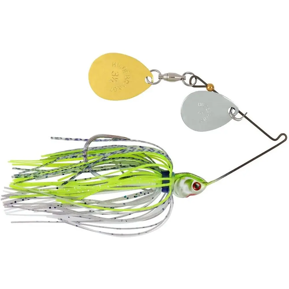 Booyah Covert Finesse Series Double Colorado Spinnerbait - 3/8 oz, 3D Eyes, Detailed Head Designs, Increased Drag, Maximum Finesse Fishing Lure