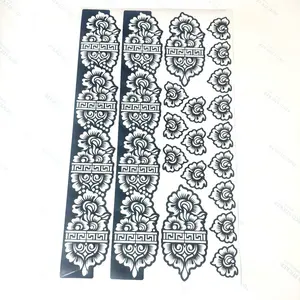 Henna Stencils Complete Set Palm Feet Fingers Design for Temporary Henna Tattoos Unique Patterns