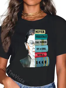 100% Cotton Ruth Bader Ginsburg Costume Top Liberal Feminists Kids Women T-Shirt