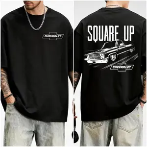 Retro SQUARE UP Squarebody Trucks T-shirt Truck Lover Chevy Gang Tee Gift for Him Classic Casual Menswear Top