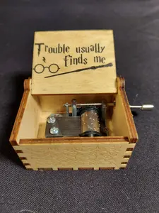 Harry Potter (Trouble) - Wooden Music Box - Perfect Gift for Any Occasion - Hand Cranked