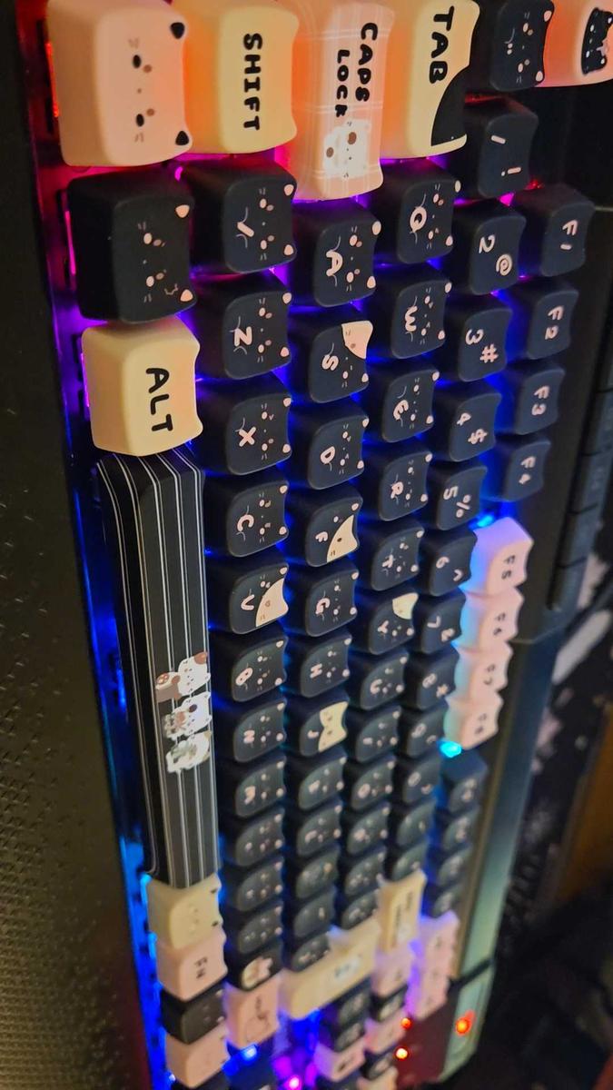 Item: Black pink cat, Bag packaging