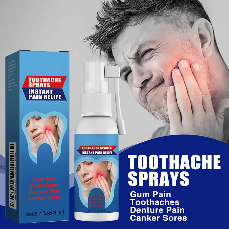 Quick-Acting Mouthwash for Toothache Pain Relief, Gum Swelling, and Inflammation - Gentle Daily Cleansing Oral Rinse for Tooth Decay Prevention, Gum Swelling Reduction, Inflammation Relief, Relieves Pain, Daily Care, Quick-Acting Toothache Relief