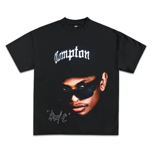 Eazy-E Graphic Tee, Y2K Rap Streetwear T-Shirt, Unisex Crew Neck, Vintage Hip-Hop Graphic, Sports Style, Casual Cotton Fit