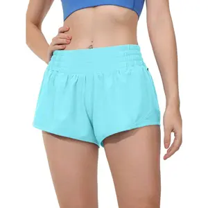 Women's Mid-Rise 2.5" Running Shorts – Quick-Dry, Lightweight Gym Shorts With Liner & Zipper Pockets For Sports & Workouts