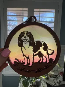 Cavalier King Charles Suncatcher for Sunny Window
