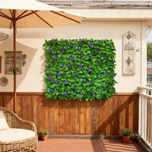 【spotlight day】Expandable Fence Privacy Screen for Balcony Patio Outdoor,Decorative Faux Ivy Fencing Panel,Artificial
