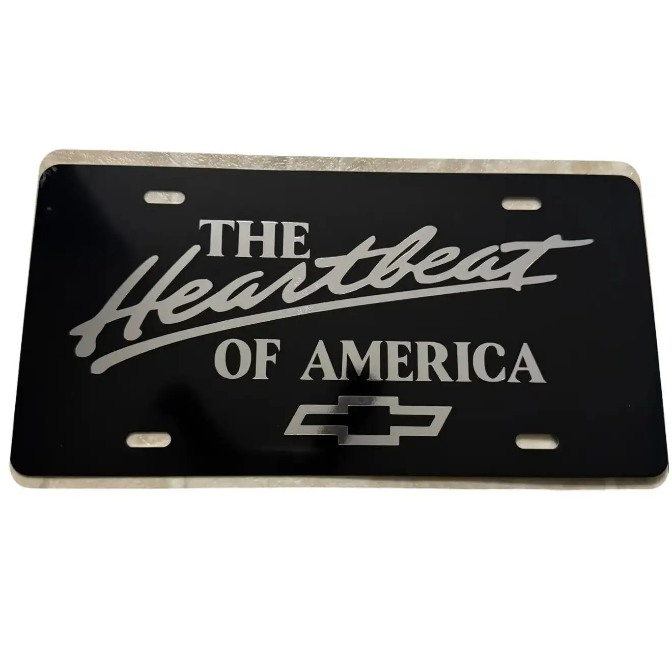 The Heartbeat Of America Chevy Truck License Plate-Vanity Plate - truck accessories- license plate cover - Truck stuff - Custom License plate