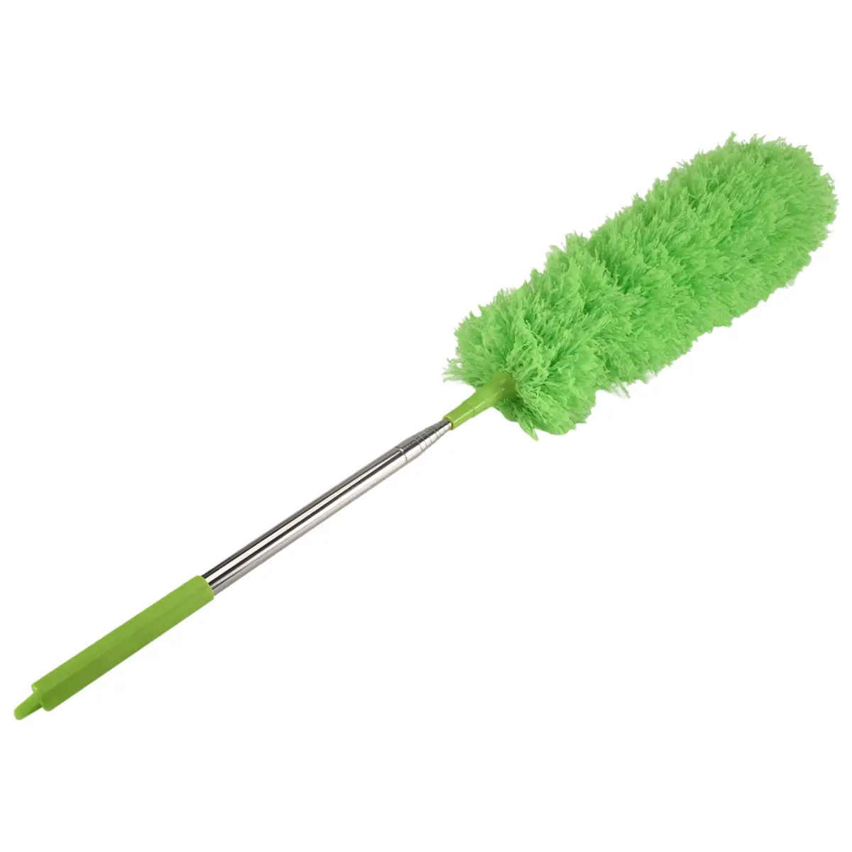 Fiber Gutter Cleaner Brush with 8.2Ft Telescopic Extendable Pole, Roofing Guard Leaf Clean Tool, Green Home Supplies Set