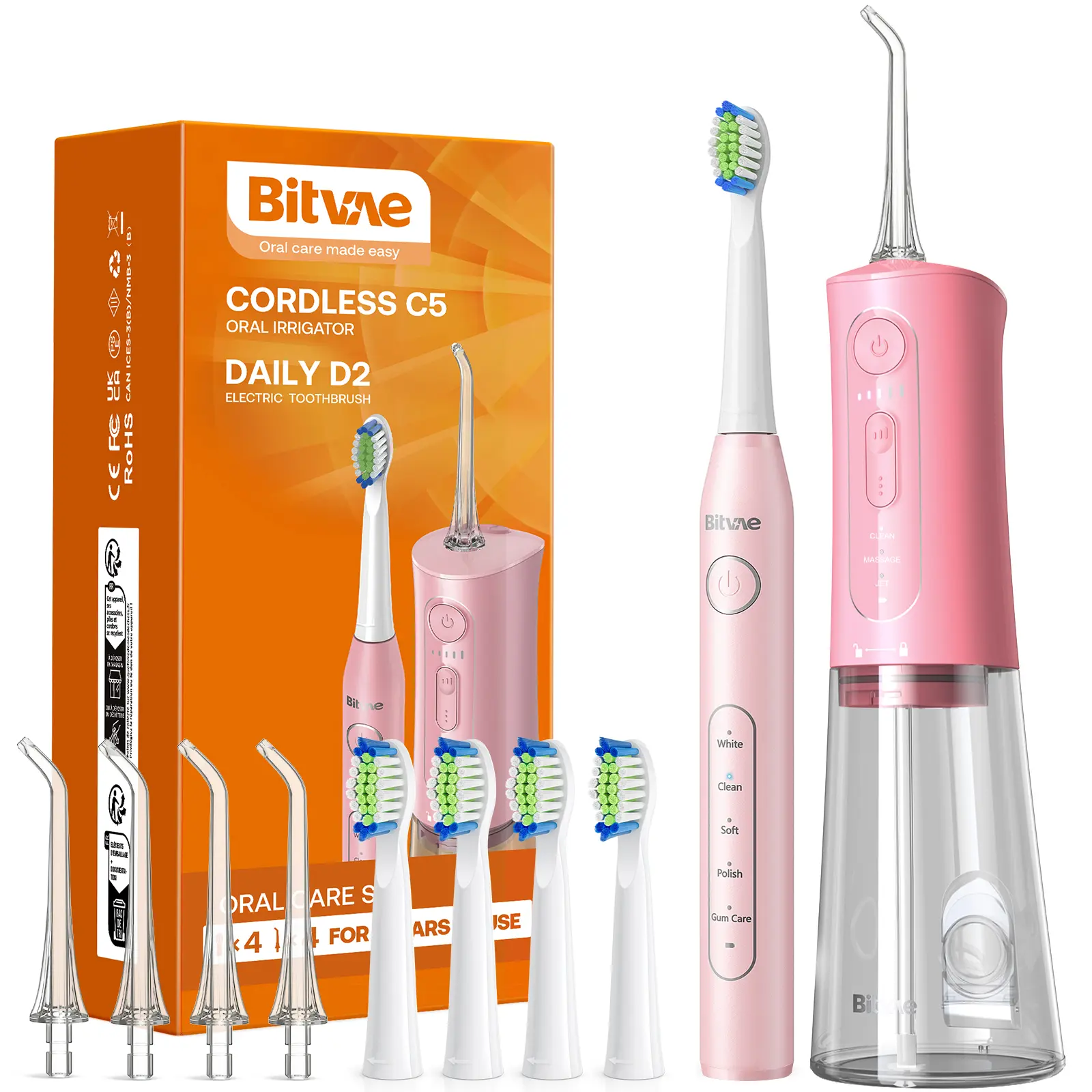 C5 + D2  Electric Toothbrush Pink