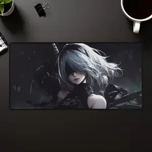 NieR Automata Mouse Pad, Keyboard Mat, 2B Anime Gaming Playmat, Sci-Fi Desk Mat For Computer Accessories, Gift For Gamer