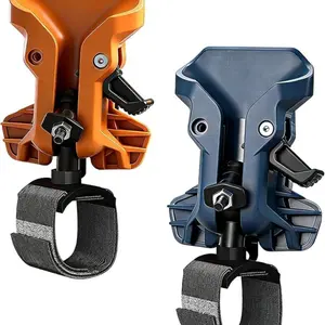 Quick Access Drill Bit Holder Belt Bracket, Dual Lock Safety Hook, Waist Mount, Ideal for High-Altitude Work, Secure Tool Storage