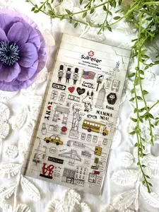 New York Diary Suatelier Stickers for planners and journal use