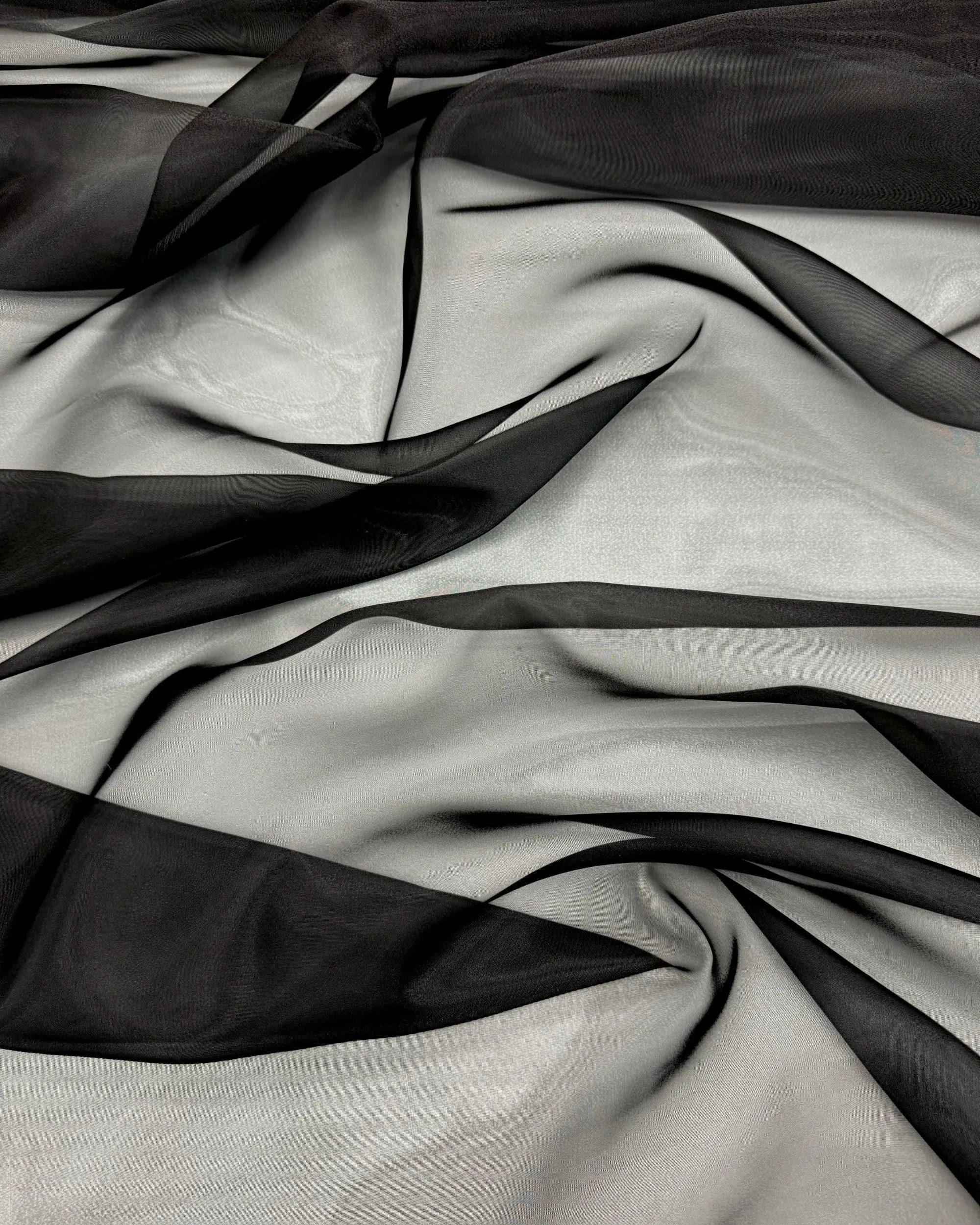 Black Crystal Organza
