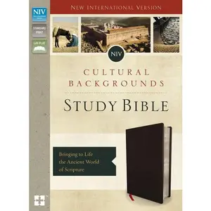 NIV, Cultural Backgrounds Study Bible (Context Changes Everything), Bonded Leather, Black, Red Letter, Thumb Indexed: Bringing to Life the Ancient World of Scripture by Craig S. Keener||John H. Walton||Zondervan [Leatherbound Book]