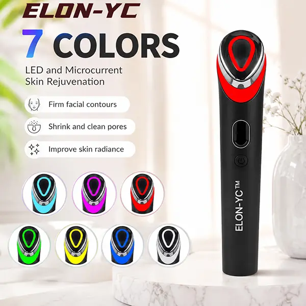 7-in-1 Colors EMS Microcurrent Face Massager and Beauty Device for Skin Care Lift and Home Use