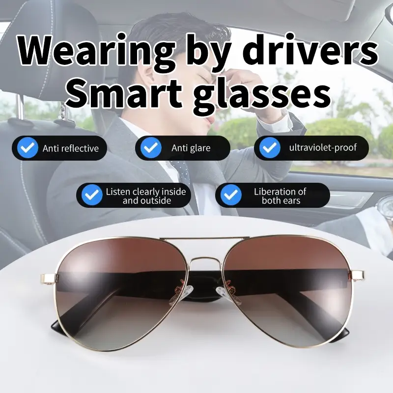 Smart glasses, music playback, voice calling, microphone, voice assistant, school gift, preferred gift