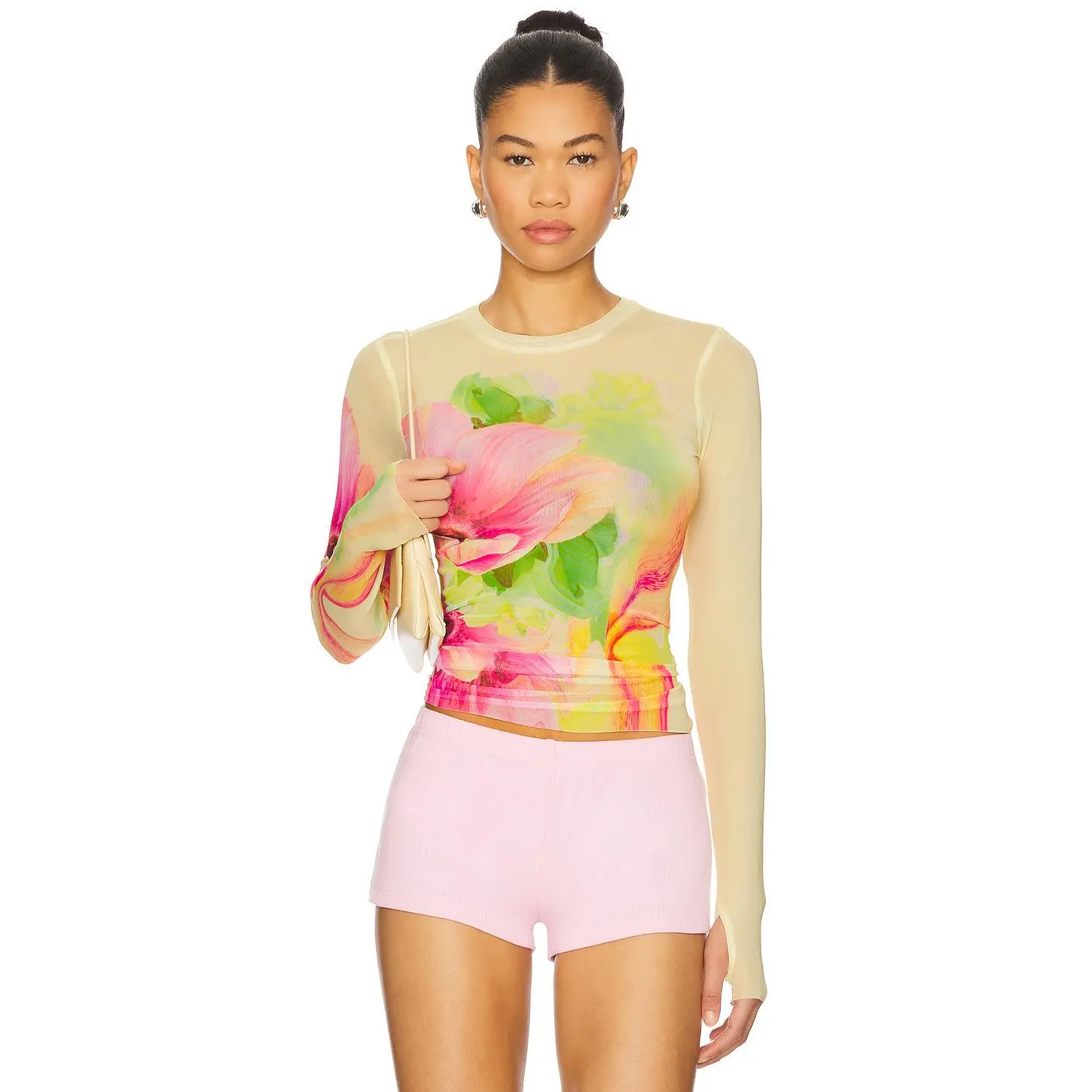 AFRM Kaylee Top in Butter Peony