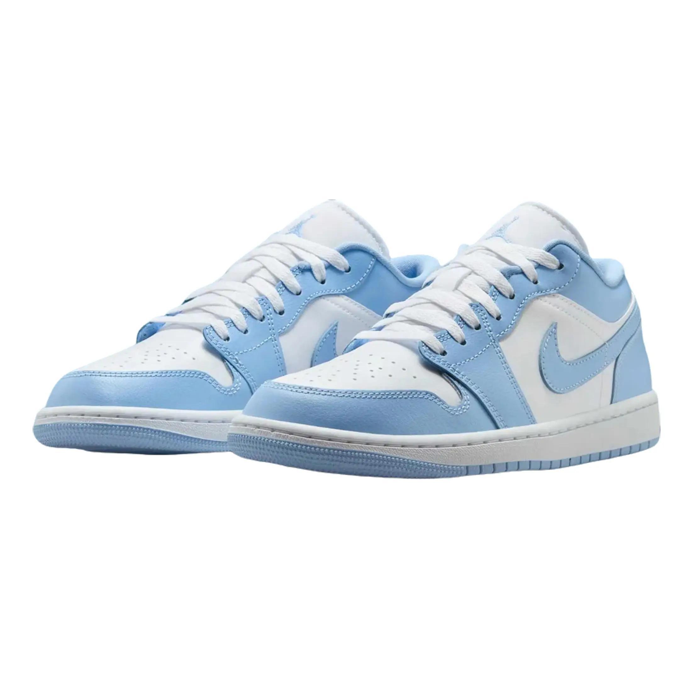 Nike Air Jordan 1 Low White Aluminum DC0774-142 Women's Fashion Shoes New