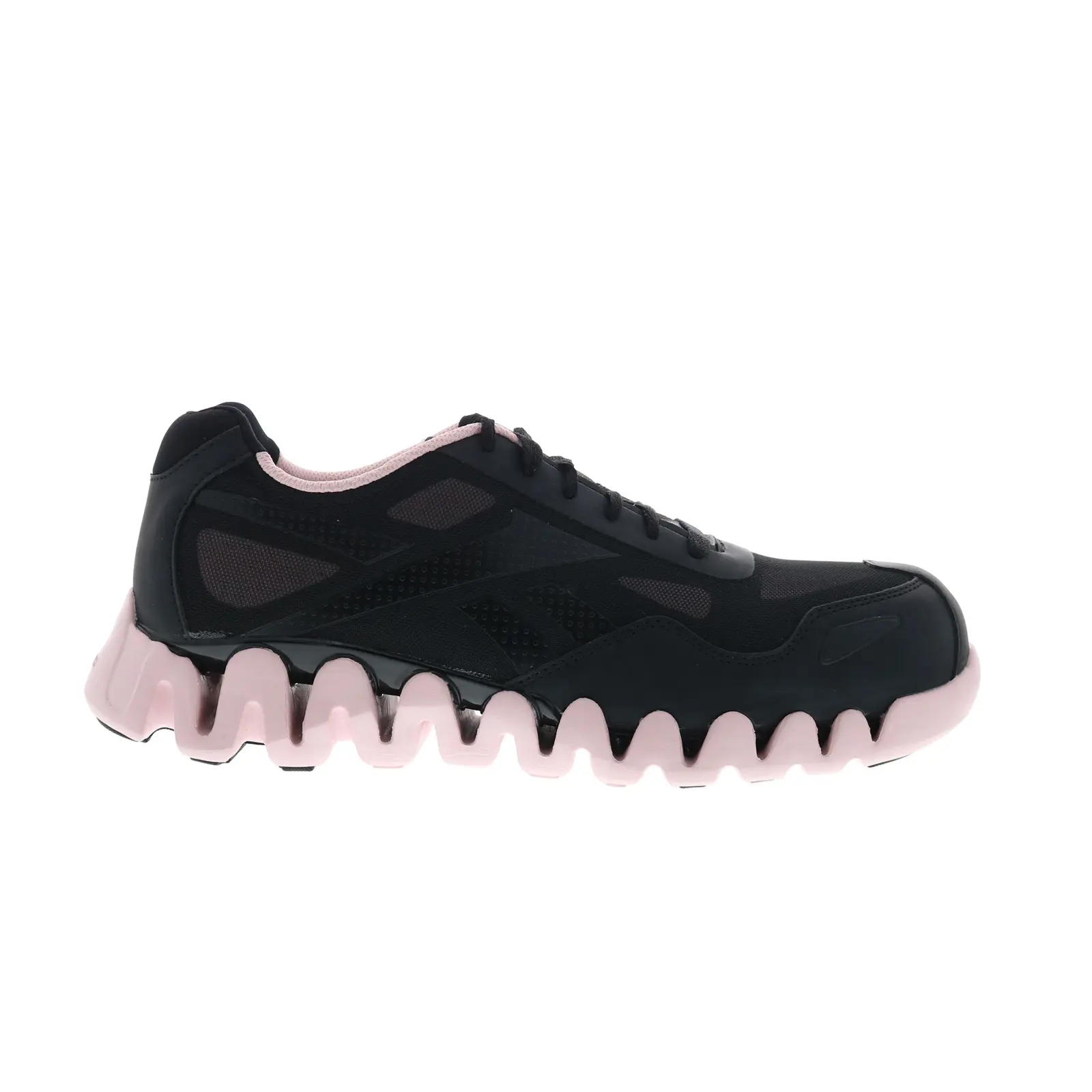 Reebok Work Zig Pulse RB321 Womens Black Wide Mesh Athletic Work Shoes