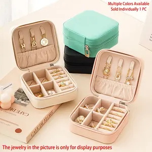 1 jewelry box, watch organizer, lipstick/cosmetic organizer, ring/earring/necklace display box, jewelry cabinet, travel jewelry box, dustproof and anti-oxidation jewelry box, women's gift, Dustproof Storage Box