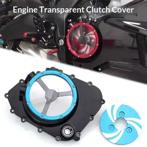 Suitable for CFMOTO 675NK / 675SR-R Modified Transparent Clutch Cover Right Engine Decoration Cover Oil Transparent Window