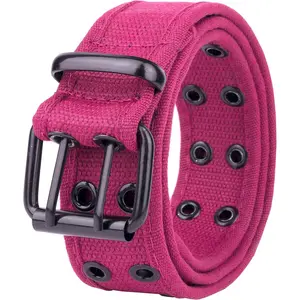 Canvas Double Grommet Hole Belt 12 Colors