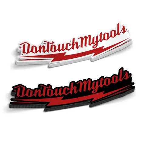 Don't Touch My Tools Hard Hat Sticker - Matte Vinyl, Water-Resistant, Smooth Finish, Fun and Cooler Stickers