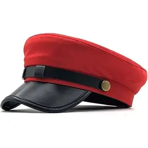 Classic Chauffeur Hat for Men Women Unisex Captain Sailor Hat Newsboy Cap Costume Hats