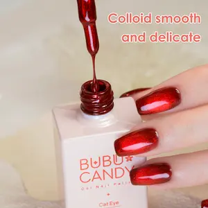 Gel Nail Polish  15ml/0.51Oz gift christmas nails artistry Red Starry Sky Cat Eye Gel nail polish Color with Captivating Red Starry Sky Design and Cat Eye Effect for Glamorous Nails manicure gift artistry  nails glex New spring styles