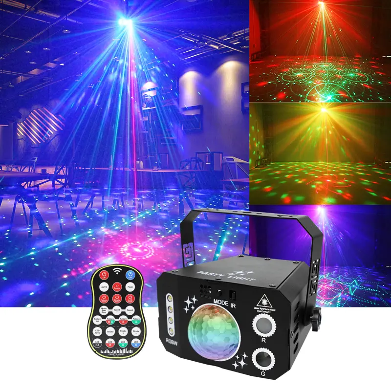 Flashback Events Party Lights 7 Eye little Demon King Disco ball Party Light Sound Active for Karaoke,Birthday,Bar,Stage,Halloween,Xmas,Rave Parties,House Parties