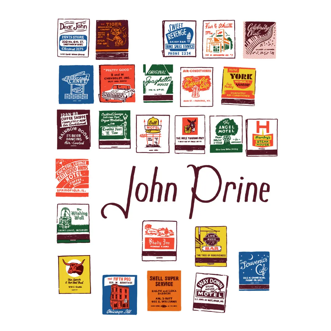 John Prine - Matchbooks - Poster/Print - OH BOY RECORDS